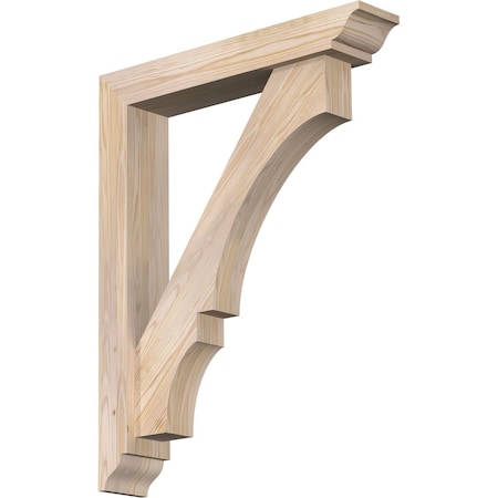Ekena Millwork Balboa Traditional Smooth Bracket w/ Offset Brace, Douglas Fir, 5 1/2"W x 30"D x 38"H BKT0604X30X38BOA01SDF